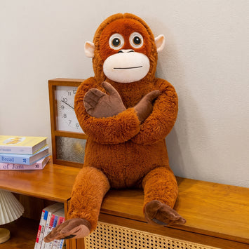 Ugly Cute Gorilla Monkey Plush Toy Sleeping Pillow Stuffed Doll Birthday Gift for Children Cross Border Plush Doll