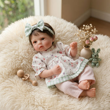 12 Inch 30cm Solid Silicone Reborn Baby Doll, Realistic Newborn Baby Shape, Stretchable Soft Body Doll, Closed Eyes Kneadable Baby Toy