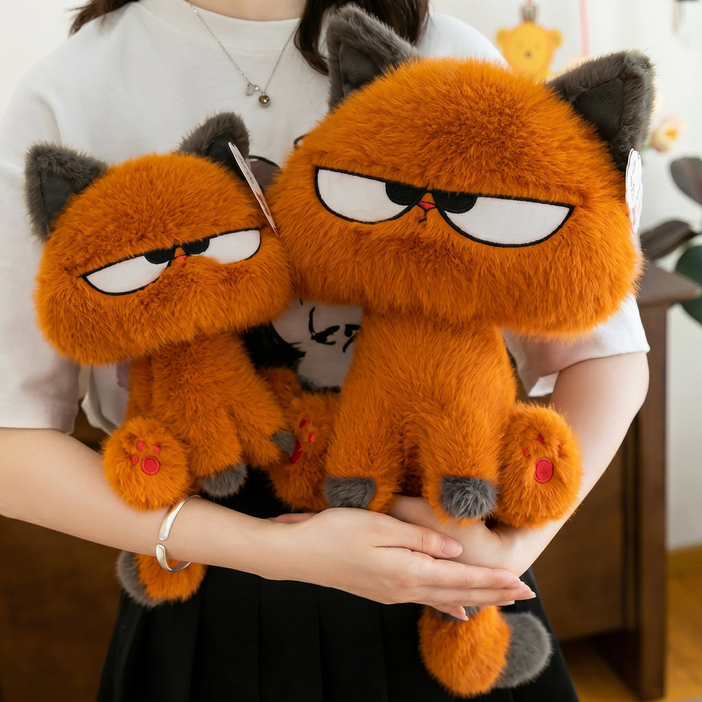 Cute Cartoon Cat Plush Toy, Soft Stuffed Cat Doll Pillow | Cozy Room Decor & Gift for Kids and Girls