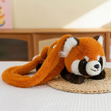 Cute Panda Hanhan Plush Bag | Shoulder Backpack Crossbody Coin Purse, Simulation Panda Doll Bag: Cute Women Gift