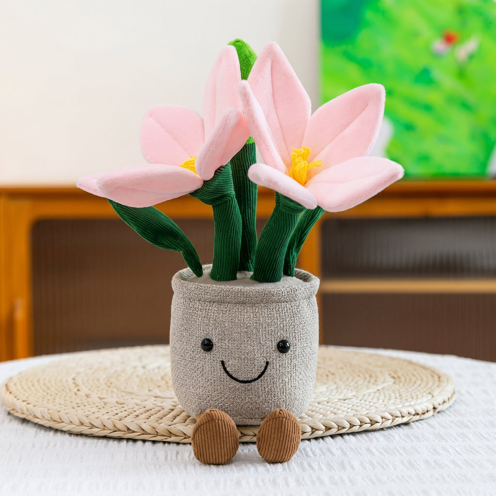 Cute Succulent Plant Plush Doll | Creative Potted Plant Ornament, Soft Home Decor Toy for Girls & Plant Lovers