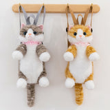 Cute Cat Plush Backpack, Cartoon Kitty Doll Bag, Soft Stuffed Animal Backpack, Girls Birthday Gift