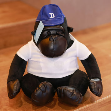 Creative Black Gorilla Plush Toy Doll King Kong Stuffed Animal Pillow Birthday Gift
