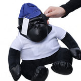 Creative Black Gorilla Plush Toy Doll King Kong Stuffed Animal Pillow Birthday Gift