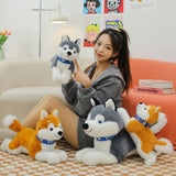 Cute Shiba Inu Dog Plush Toy Akita Dog Doll Sleeping Pillow Birthday Gift