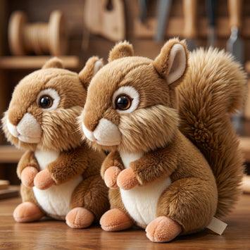 Cute Squirrel Plush Toy Big Tail Animal Stuffed Doll Machine Grab Toy Gift