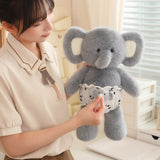Cute Forest Elephant Plush Doll Running Style Stuffed Toy Soft Animal Rag Doll Kids Birthday Gift Comfort Toy