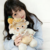 Cute Sleeping Cap Lamb Plush Toy Baby Sheep Companion Doll Birthday Gift for Kids