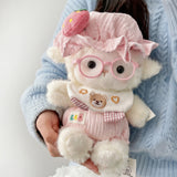 Cute Sleeping Cap Lamb Plush Toy Baby Sheep Companion Doll Birthday Gift for Kids