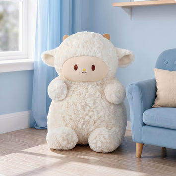 Popova Dun Dun Little Sheep Plush Toy, Comforting Sheep Doll, Childhood Gift Soft Plush Companion Toy
