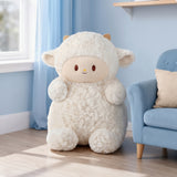 Popova Dun Dun Little Sheep Plush Toy, Comforting Sheep Doll, Childhood Gift Soft Plush Companion Toy