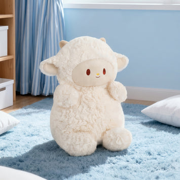 Popova Dun Dun Little Sheep Plush Toy, Comforting Sheep Doll, Childhood Gift Soft Plush Companion Toy