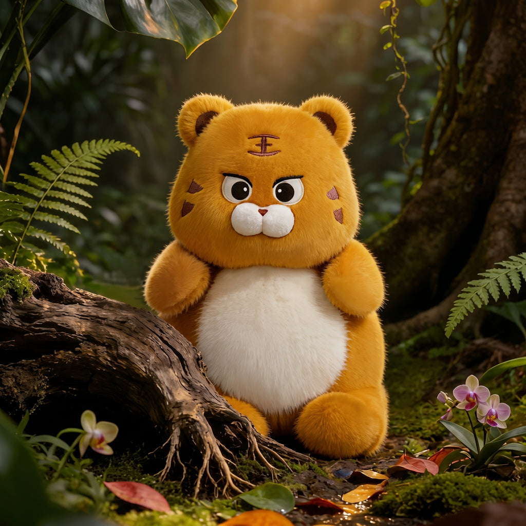 Authentic Popova Tiger Plush Doll, Cute Tiger Pillow, Kids Gift, Girls Birthday Soft Stuffed Animal Doll, Cute Comfort Toy