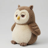 Authentic Bobova Brown Owl Plush Toy, Soft Stuffed Owl Doll, Autumn Winter Color Animal Plush Gift, Cute Cross Border E Commerce Holiday Gift for Classmates