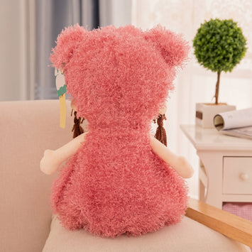 Cute Girl Plush Doll, Soft Bed Pillow Stuffed Toy Doll, Children Sleeping Companion Plush Toy, Birthday Gift Cute Doll for Kids and Girls