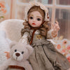 45cm 1/4 BJD Ball Jointed Fashion Doll, Interchangeable Clothes Barbie Style Toy Doll, Trendy Girls Collectible Doll
