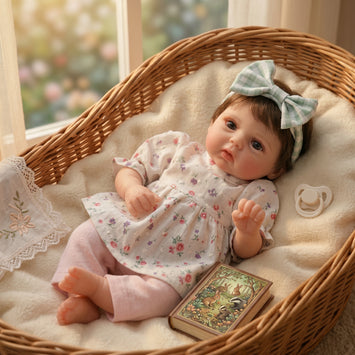 12 Inch 30cm Solid Silicone Reborn Baby Doll, Realistic Newborn Baby Shape, Stretchable Soft Body Doll, Closed Eyes Kneadable Baby Toy