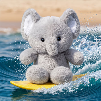 Cute Animal Plush Toy – Running Bear, Cat, Lamb & Elephant Sleeping Doll | Soft Stuffed Animal Gift for Kids & Adults