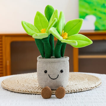 Cute Succulent Plant Plush Doll | Creative Potted Plant Ornament, Soft Home Decor Toy for Girls & Plant Lovers