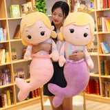 Cute Mermaid Pillow Doll Plush Toy | Soft Princess Bed Cushion Stuffed Animal Doll for Girls Gift