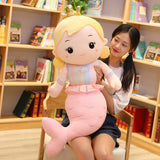 Cute Mermaid Pillow Doll Plush Toy | Soft Princess Bed Cushion Stuffed Animal Doll for Girls Gift