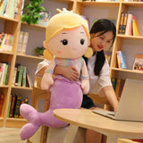 Cute Mermaid Pillow Doll Plush Toy | Soft Princess Bed Cushion Stuffed Animal Doll for Girls Gift
