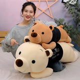 Cute Lying Bear Plush Toy Pillow | Creative Soft Stuffed Animal Birthday Gift Large Custom Wholesale Plush Doll for Kids & Home Decor