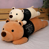 Cute Lying Bear Plush Toy Pillow | Creative Soft Stuffed Animal Birthday Gift Large Custom Wholesale Plush Doll for Kids & Home Decor