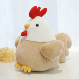Cute Chicken Plush Doll Rooster Stuffed Toy | Soft Sleeping Pillow Plaid Design Super Soft Short Plush Gift for Kids