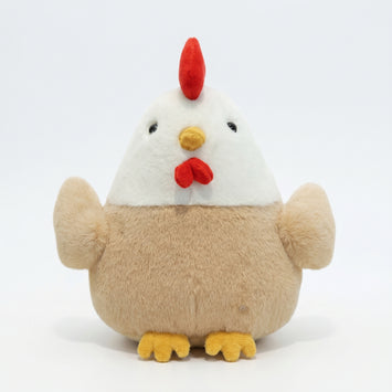 Cute Chicken Plush Doll Rooster Stuffed Toy | Soft Sleeping Pillow Plaid Design Super Soft Short Plush Gift for Kids