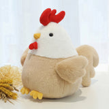 Cute Chicken Plush Doll Rooster Stuffed Toy | Soft Sleeping Pillow Plaid Design Super Soft Short Plush Gift for Kids