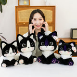 Cute Cat Plush Doll | Cartoon Kitty Stuffed Animal | Soft Table Companion Toy Birthday Gift for Girls