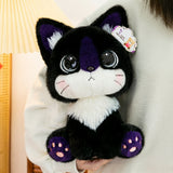 Cute Cat Plush Doll | Cartoon Kitty Stuffed Animal | Soft Table Companion Toy Birthday Gift for Girls
