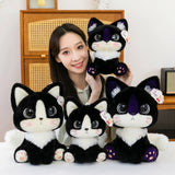 Cute Cat Plush Doll | Cartoon Kitty Stuffed Animal | Soft Table Companion Toy Birthday Gift for Girls