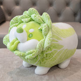 Cute Vegetable Elf Plush Doll | Cabbage Puppy Stuffed Toy | Internet Celebrity Sleeping Doll Gift for Girls and Kids