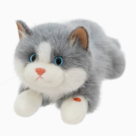 Cute Kitten Plush Toy: Simulated Cat Doll Sleeping Comfort Ragdoll | Soft Stuffed Animal Hugging Pillow Gift
